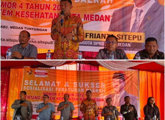 Perda Sistem Kesehatan Disosialisasikan, Eko Afrianta Sitepu Tegaskan Layanan Gratis untuk Warga Medan