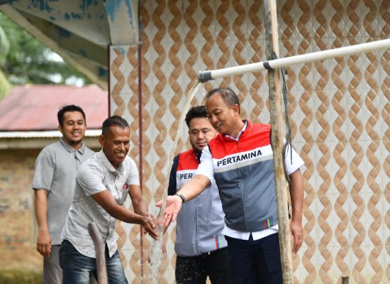 Pertamina–Elnusa Bangun Sumur Air Bersih Pascabencana Banjir dan Longsor di Sumatra