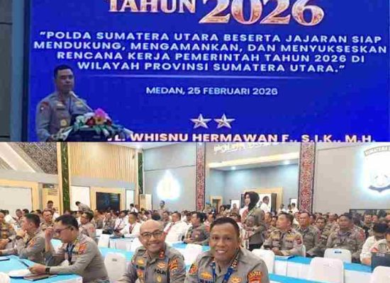 Kapolres Tanjungbalai Hadiri Rapim Polda Sumut