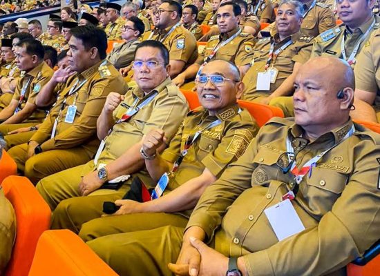 Wali Kota Wesly Hadiri Rakornas Bersama Presiden Prabowo Subianto di SICC Jawa Barat