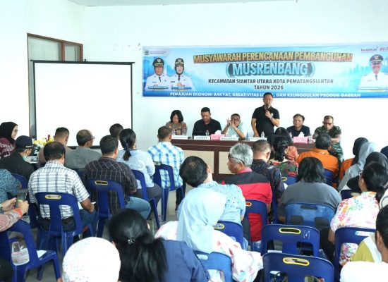 Wali Kota Wesly Diwakili Staf Ahli Budi Utari Buka Musrenbang Kecamatan Siantar Utara, Ada 135 Usulan