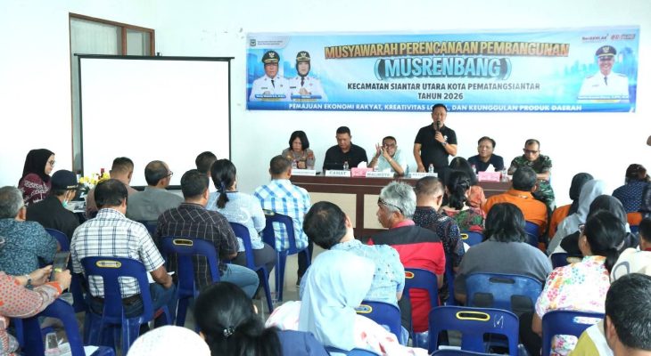 Wali Kota Wesly Diwakili Staf Ahli Budi Utari Buka Musrenbang Kecamatan Siantar Utara, Ada 135 Usulan