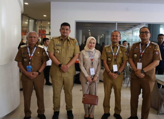 Wali Kota dan Wakil Wali Kota Tanjungbalai Bersama Forkopimda Hadiri Rakornas Pemerintah Pusat dan Daerah 2026
