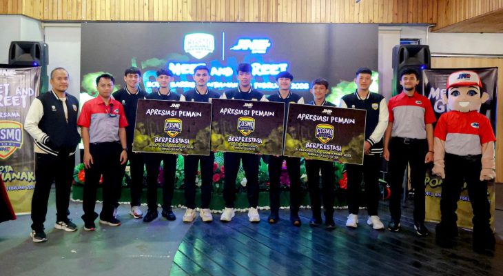 JNE Berikan Bonus Puluhan Juta untuk Skuad Cosmo JNE FC yang Berprestasi Bela Timnas di Ajang Asia
