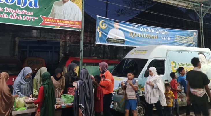 Sediakan Menu Berbuka untuk Musafir dan Jamaah, Dewata Sakti Apresiasi Dukungan Bobby Nasution untuk Dapur Umum Ramadhan