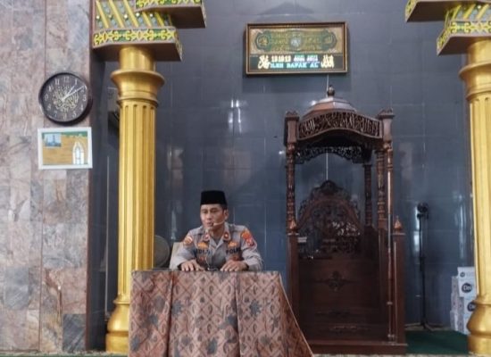 Jalin Silaturahmi, Polres Tanjung Balai Gelar Safari Kamtibmas di Masjid Saksi