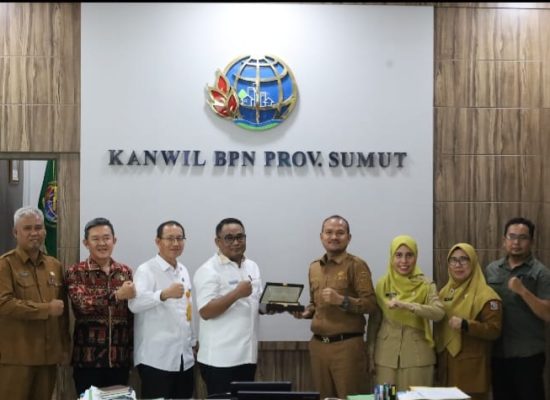 Pemko Tanjungbalai Koordinasi ke Kanwil BPN Sumut Bahas Penerbitan Sertipikat Pulau