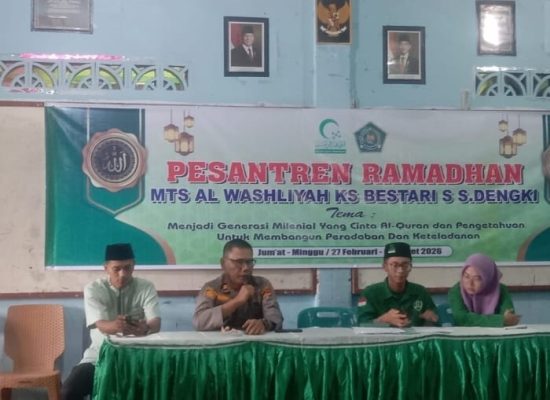 Edukasi Bahaya Narkoba Sejak Dini, Kapolsek Tanjung Balai Utara Sambangi MTs Al-Wasliyah