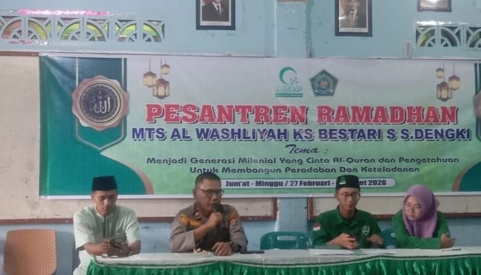Edukasi Bahaya Narkoba Sejak Dini, Kapolsek Tanjung Balai Utara Sambangi MTs Al-Wasliyah