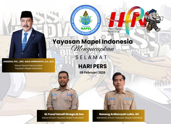 HPN 2026, MAPEL Indonesia Apresiasi Jurnalis sebagai Garda Terdepan Informasi