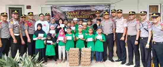 Wujud Kepedulian, 15 Siswa Setukpa Polri Angkatan 55 Gelar Baksos di Panti Asuhan Ade Irma Suryani Nasution