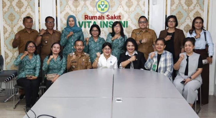 Persiapan Lomba IVA Test Tingkat Sumut, Ketua TP PKK Ny Liswati Bertemu Direktur RS Vita Insani
