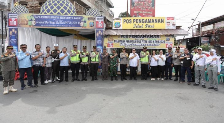 Wesly Bersama Forkopimda Kunjungi Pos Pam dan Pos Yan Hari Raya Idul Fitri