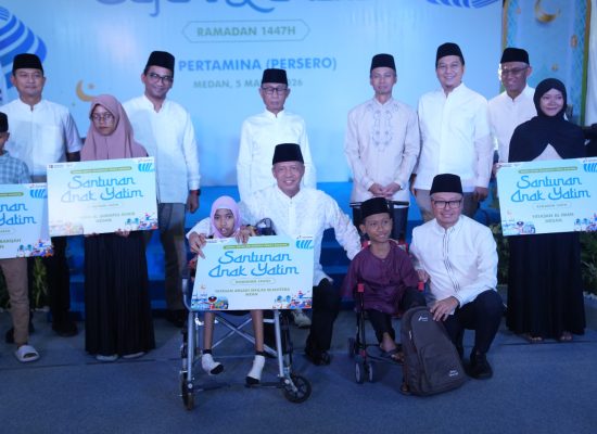 Safari Ramadan di Medan, Pertamina Group dan PGN Berbagi Kebahagiaan dengan Anak Yatim