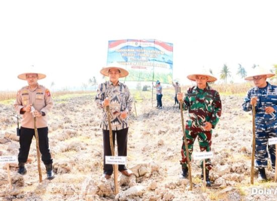 Dukung Ketahanan Pangan Nasional, Polres Tanjungbalai Gelar Tanam Jagung Serentak 2026