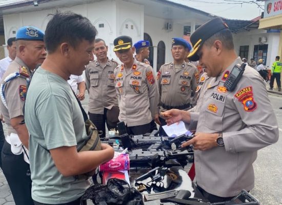 Pastikan Keamanan dan Kelayakan, Polres Tanjung Balai Gelar Sidak Senjata Api Personel