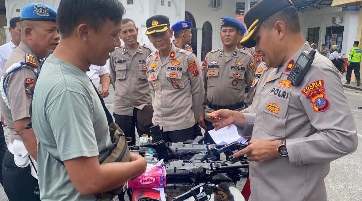 Pastikan Keamanan dan Kelayakan, Polres Tanjung Balai Gelar Sidak Senjata Api Personel