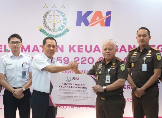 Sinergi KAI dan Kejaksaan Berbuah Penyelamatan Aset Negara Rp55,8 Miliar
