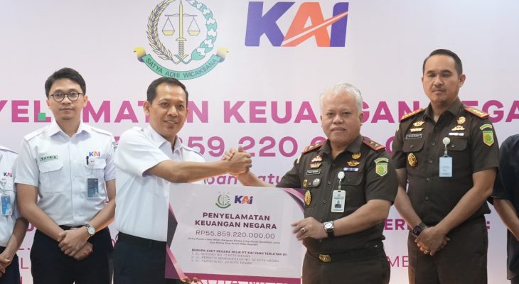 Sinergi KAI dan Kejaksaan Berbuah Penyelamatan Aset Negara Rp55,8 Miliar