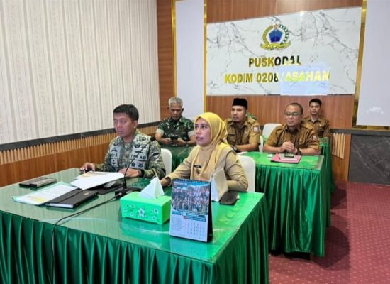Sekda Tanjungbalai dan Dandim 0208/AS Ikuti Rakor Nasional Bahas Pemanfaatan Lahan untuk Pembangunan Gerai KDMP