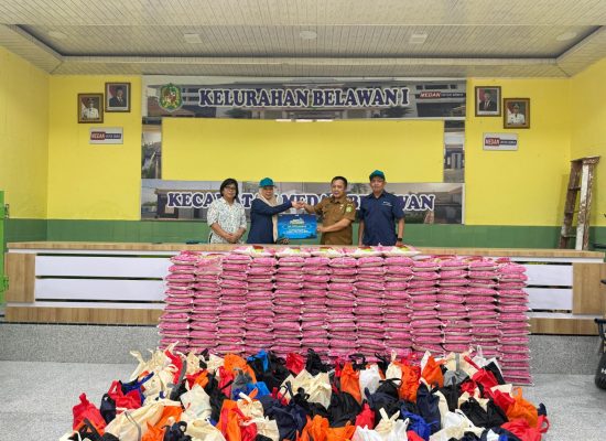 Wujud Kepedulian Sosial, Pelindo Regional 1 Salurkan Ribuan Paket Sembako