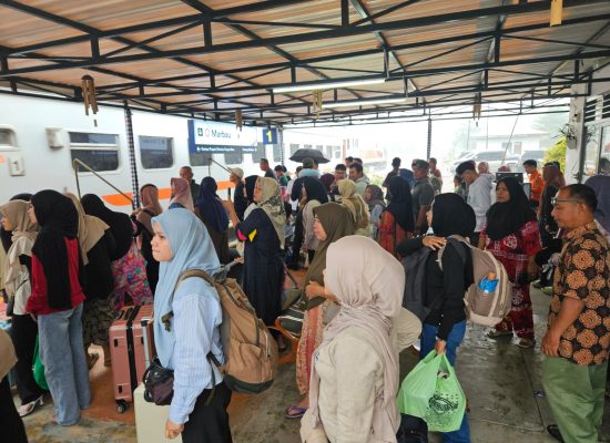 Geliat Stasiun Merbau, Okupansi Penumpang Naik 16 Persen Selama Angkutan Lebaran 2026