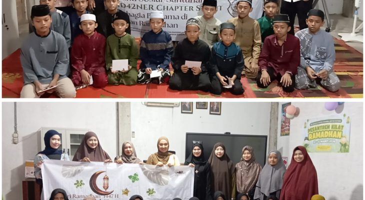 Tebar Berkah Ramadan, ID42NER Sumut Santuni Anak Yatim di Asahan dan Medan