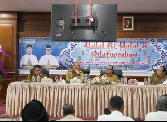 Silaturahmi dengan Insan Pers, Wali Kota Mahyaruddin Ajak Bangun Persepsi Positif Wujudkan Tanjungbalai EMAS