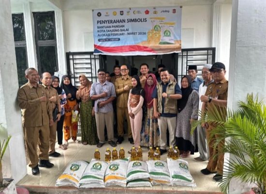 Pemko Tanjungbalai Launching Bantuan Pangan Februari-Maret 2026 di Kelurahan Sijambi