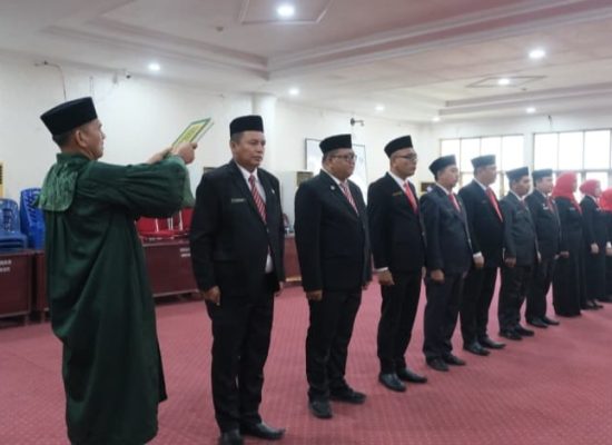 Lantik 11 Pejabat Tinggi Pratama, Wali Kota Mahyaruddin Tekankan Kinerja Nyata dan Terukur