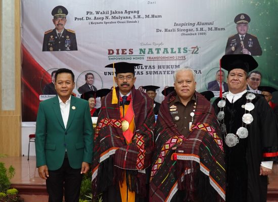 Harli Siregar Hadiri Orasi Ilmiah, Tekankan Peran Generasi Muda dalam Reformasi Hukum