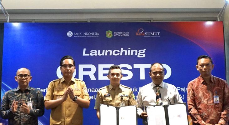 Inovasi Pertama di RI, Bank Sumut–Pemko Medan Hadirkan QRESTO untuk Pajak Instan