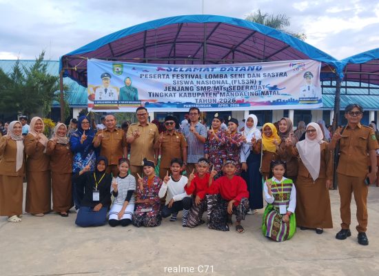 Borong Juara, SMPN 1 Panyabungan Tampil Gemilang di FLS2N Madina 2026