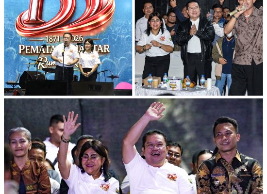 Wali Kota Wesly Bersama Ribuan Masyarakat Saksikan  Puncak Konser Hari Jadi ke-155 Kota Pematangsiantar