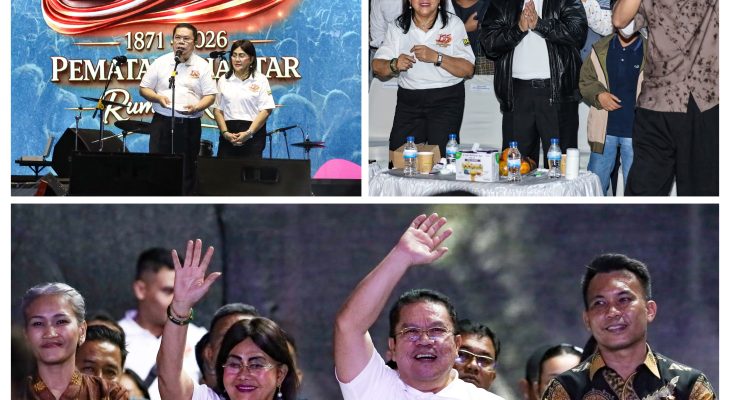 Wali Kota Wesly Bersama Ribuan Masyarakat Saksikan  Puncak Konser Hari Jadi ke-155 Kota Pematangsiantar