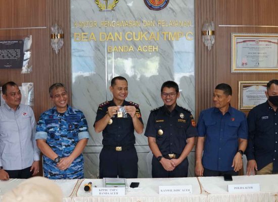 Bea Cukai Aceh Gagalkan Penyelundupan 527 Gram Emas ke Malaysia