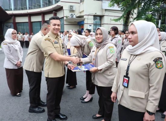 Apel Gabungan Badan Pendapatan Daerah (Bapenda) Kota Medan, Agha Tekankan Integritas dan Kinerja ASN