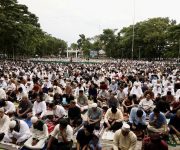 Pemko Pematangsiantar Gelar Sholat Idul Adha di Lapangan Adam Malik