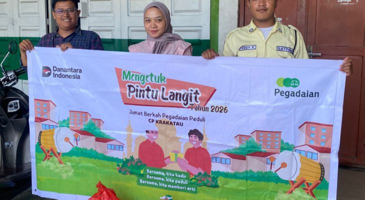 Pegadaian CP Krakatau Konsisten Gelar Sedekah Jumat, Salurkan Bantuan untuk Warga Sekitar