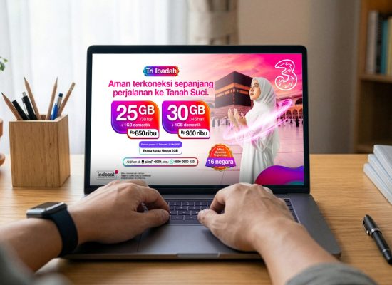 Ke Tanah Suci Biar Fokus Ibadah, Urusan Koneksi Pakai Tri Ibadah