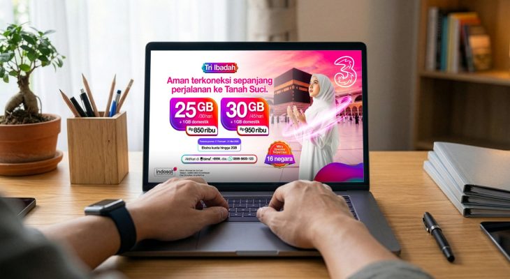 Ke Tanah Suci Biar Fokus Ibadah, Urusan Koneksi Pakai Tri Ibadah
