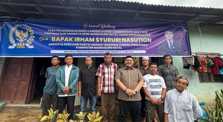 Irham Syururi Tampung Keluhan Warga soal Infrastruktur Jalan di Huta Tinggi