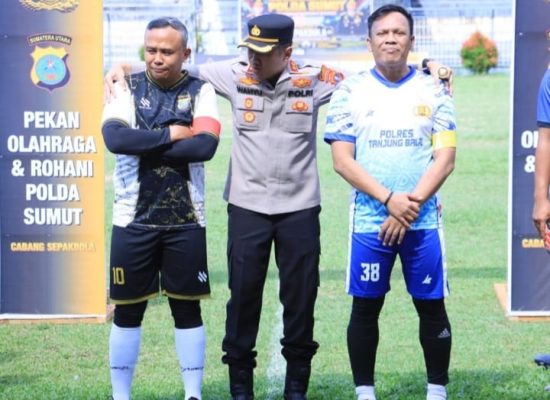 Polres Tanjungbalai Cetak Kemenangan Perdana di Grub D Turnamen Sepak Bola Polda Sumut