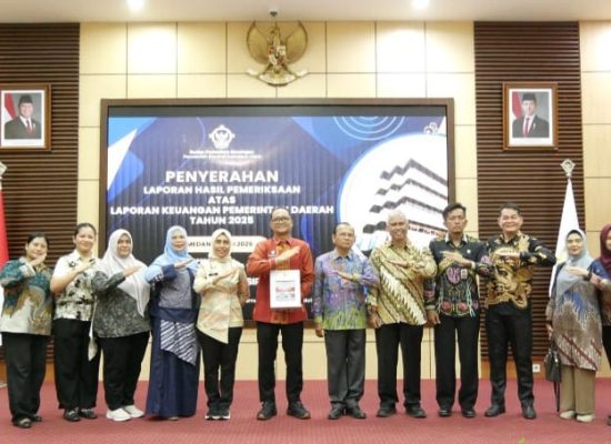 Pemko Tanjungbalai Raih Penghargaan Opini WTP 3 Kali Berturut-turut dari BPK RI