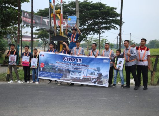 KAI Sumut Bersama Railfans Sosialisasikan Pencegahan Pelecehan Seksual di Kereta Api