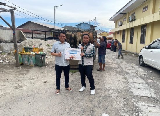 BNCT dan Polres Pelabuhan Belawan Kolaborasi Salurkan Hewan Kurban untuk Masyarakat