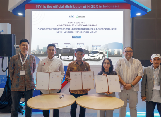 Menuju 10.000 Bus Listrik Transjakarta pada 2030, KALISTA dan INVI Gandeng Tiga Operator untuk Percepat Elektrifikasi