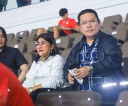 Wali Kota Wesly dan Ny Liswati Saksikan Langsung Kemenangan Timnas U19 Indonesia di Stadion Utama Sumut