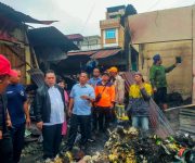 Wali Kota Wesly Tinjau Lokasi Kebakaran Pasar Dwikora