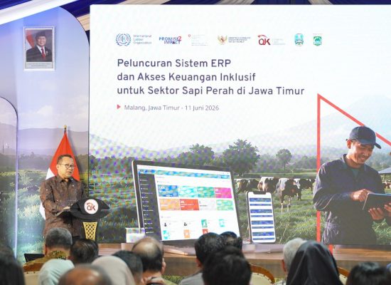 OJK dan ILO Luncurkan Entetprise Resource Planning, Tingkatkan Akses Pembiayaan Peternak Sapi Perah
